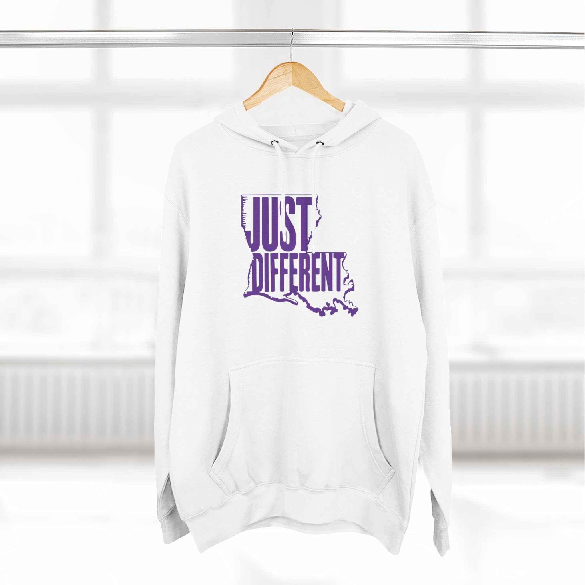 Three-Panel Fleece Hoodie