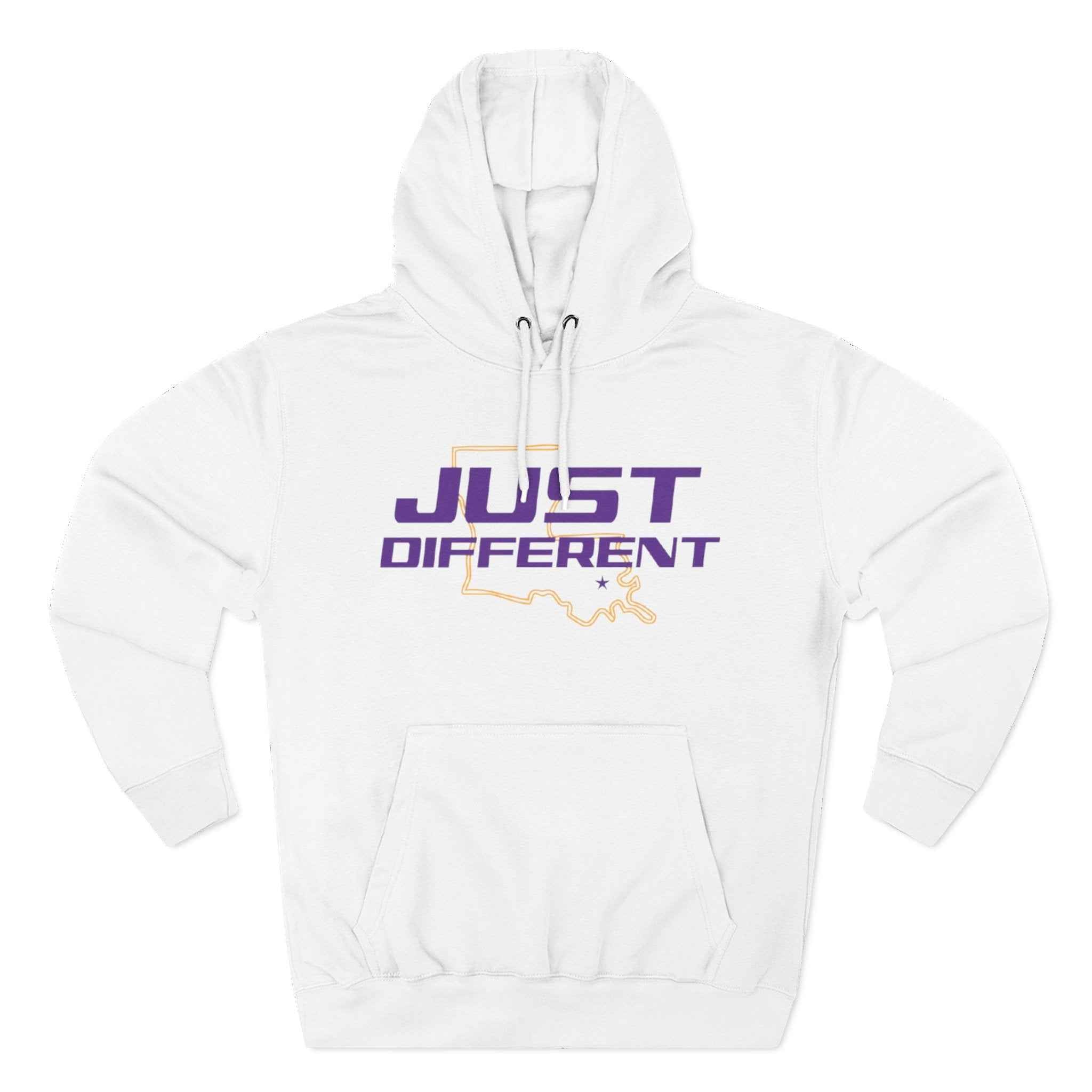 Three-Panel Fleece Hoodie
