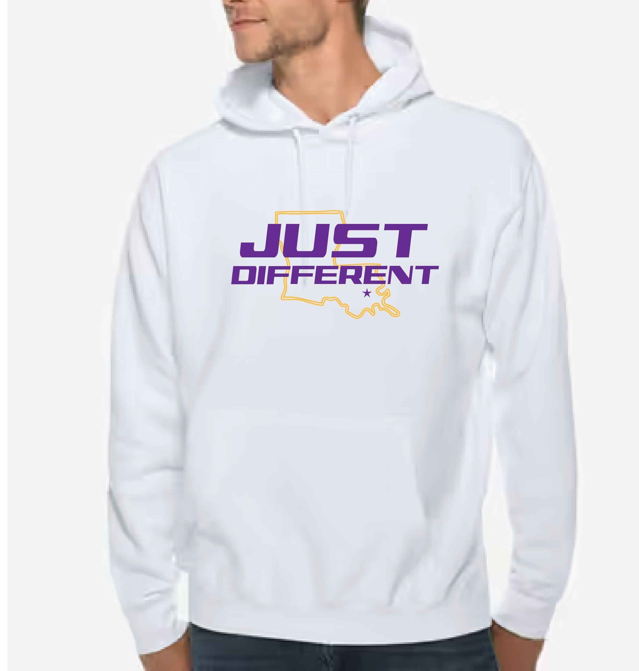 Three-Panel Fleece Hoodie
